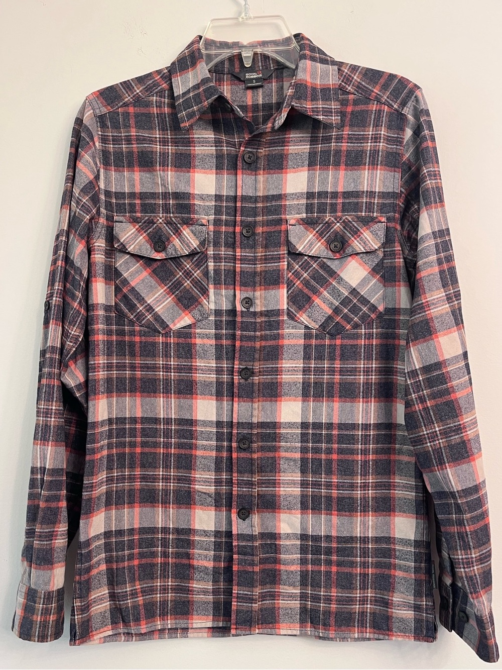 Royal Robbins Lightweight Button-Down Plaid Flannel Shirt